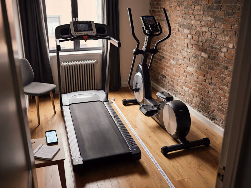 Treadmill vs Elliptical: Narrower Home Gym Fit