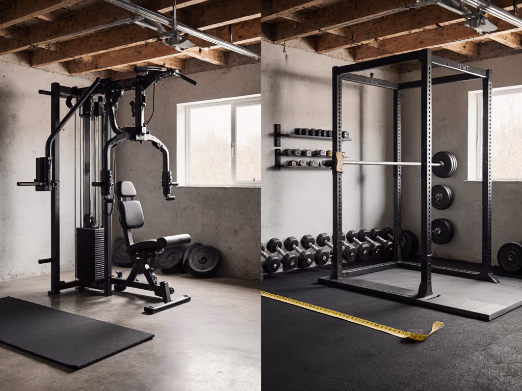 Stack Home Gym vs Free Weights: Space & Safety Compared