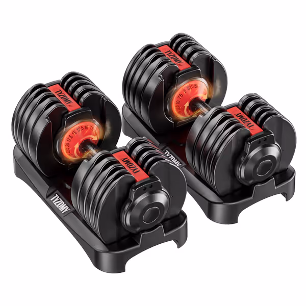 Adjustable Dumbbells Set (105 lbs)